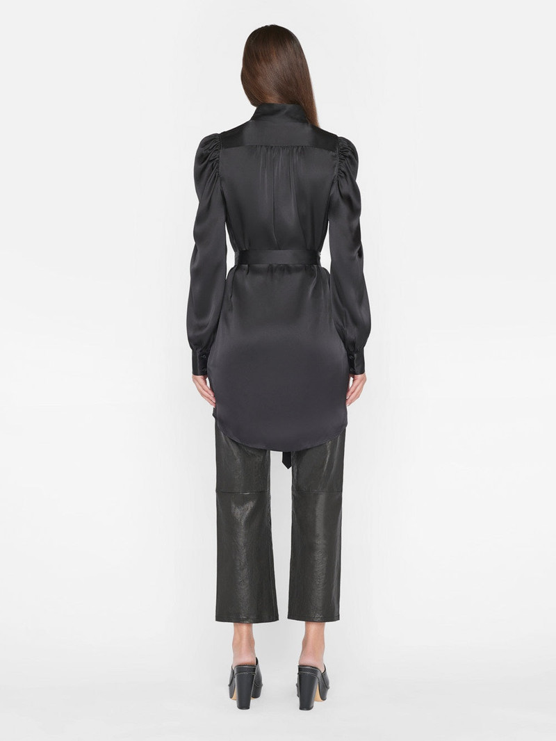 Gillian Long Sleeve Mini Dress in Noir 7