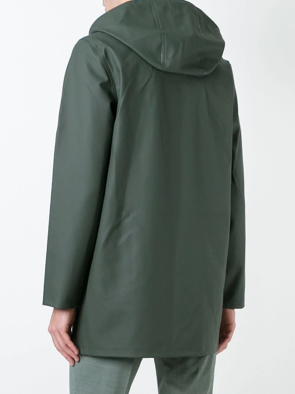 drawstring hood raincoat - 4