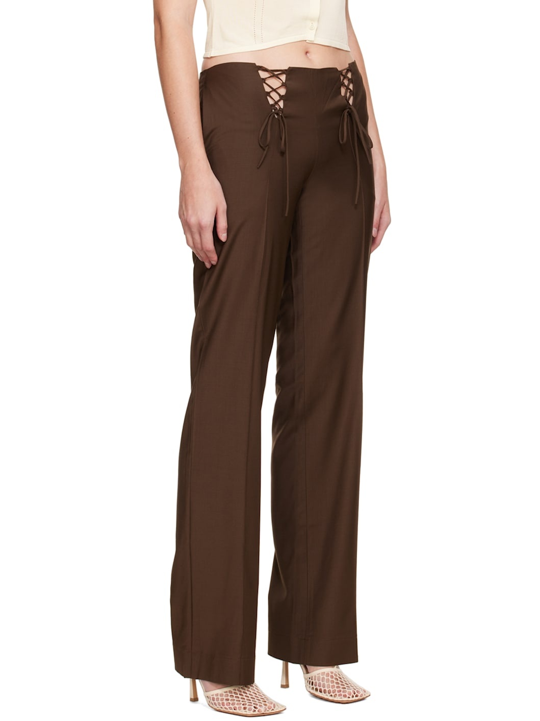 Brown Tule Trousers - 2