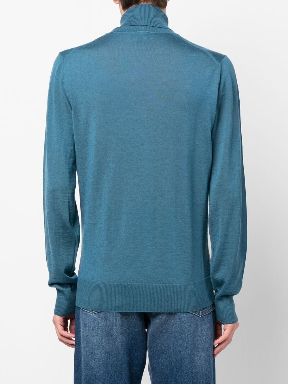 roll neck knitted jumper - 4