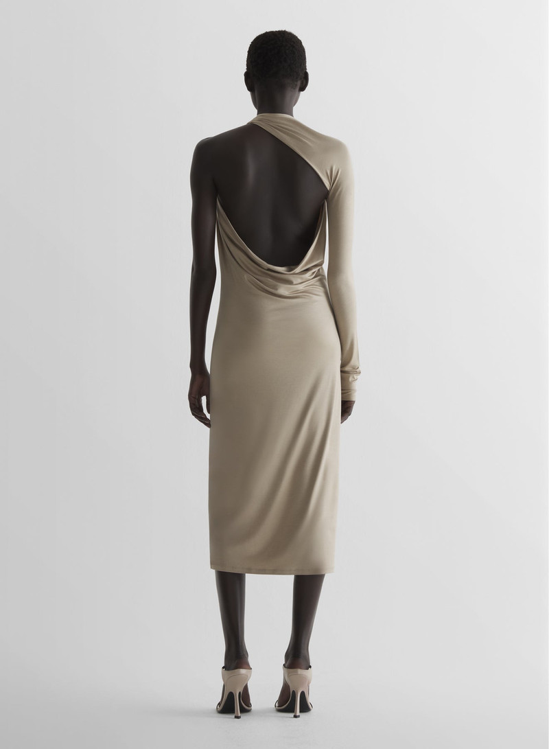 Draped jersey loop dress 3
