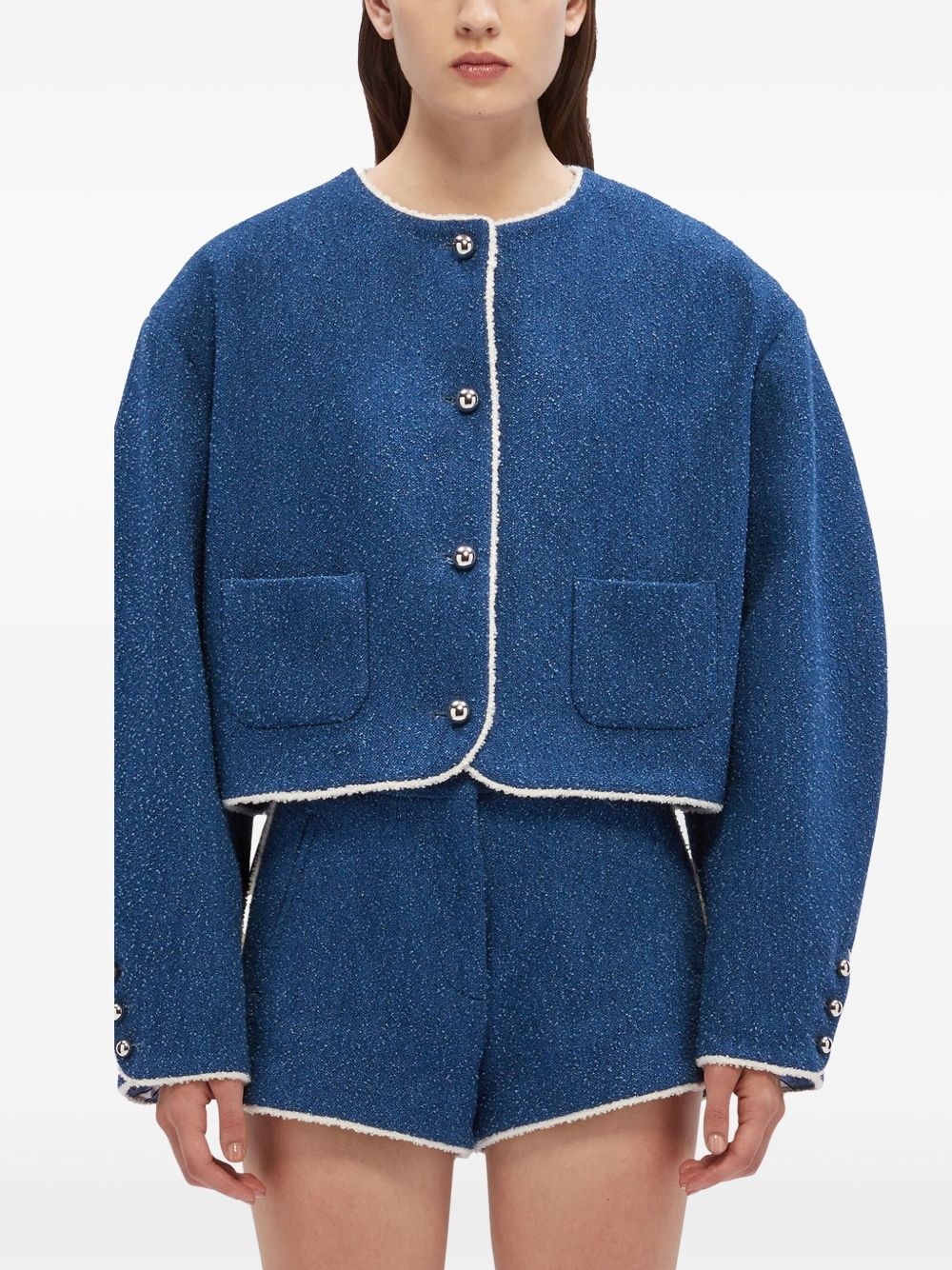 contrast-trim jacket - 3