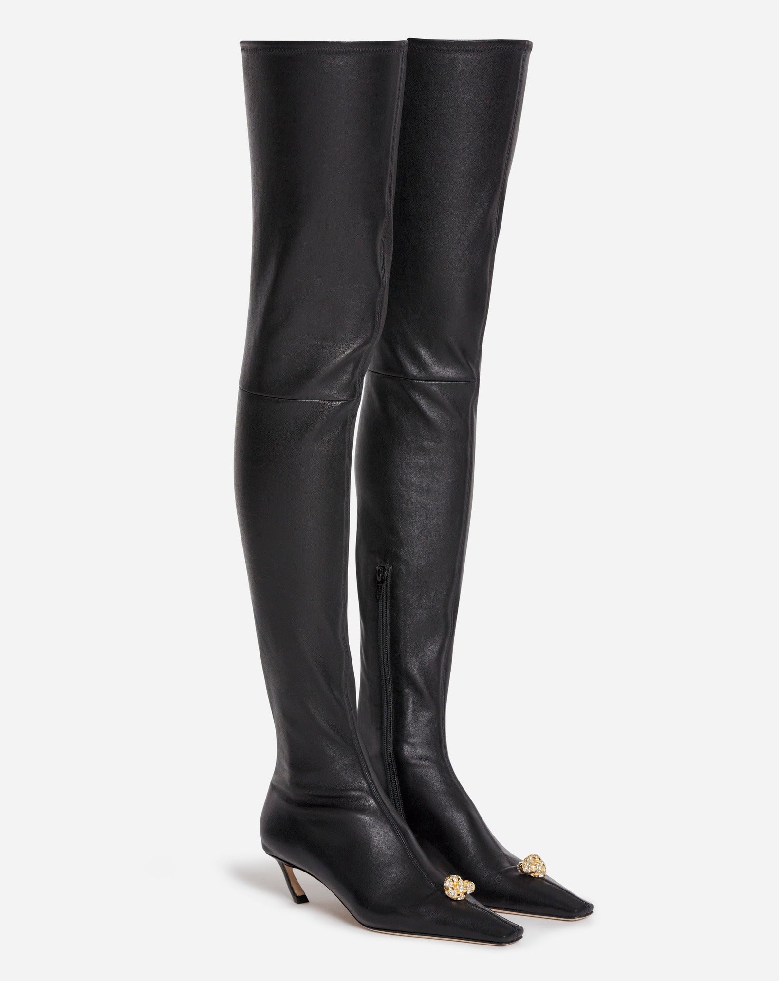LEATHER SWING BOOTS WITH MELODIE JEWEL - 2