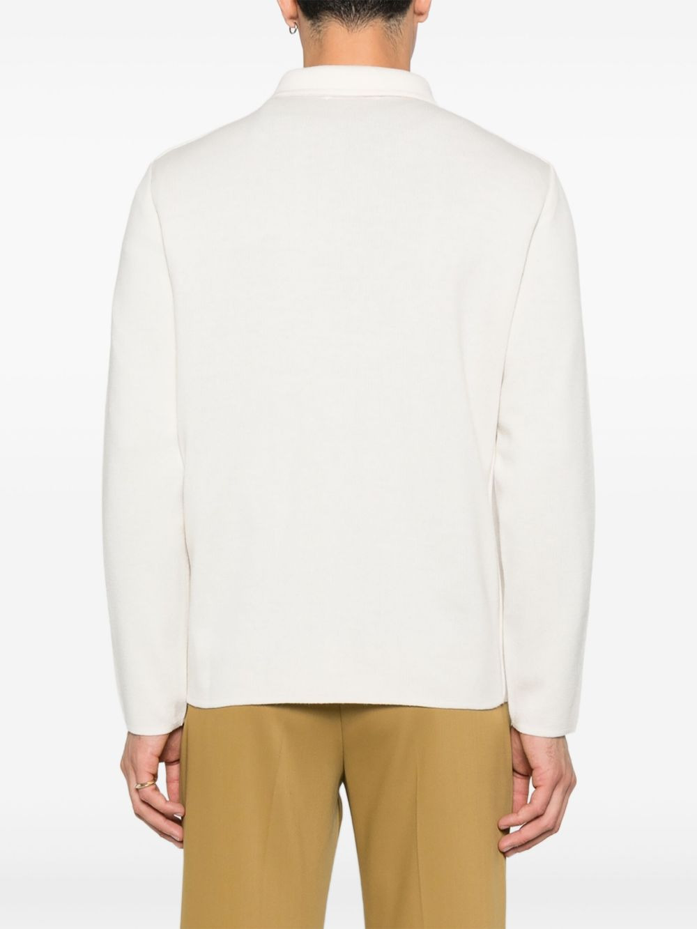 button-fastening pocket jacket - 4