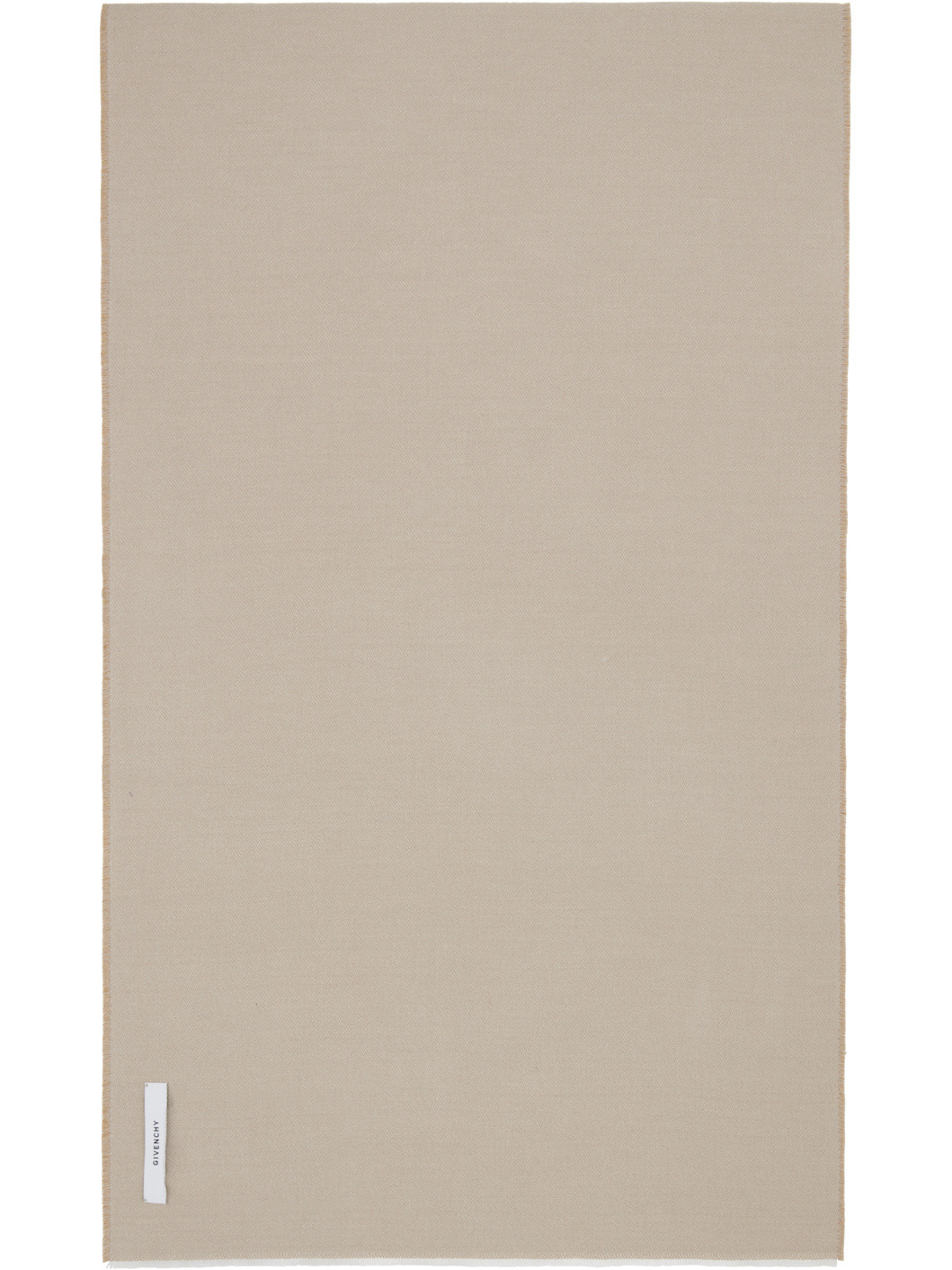 Beige 'Givenchy' Woven Scarf - 2