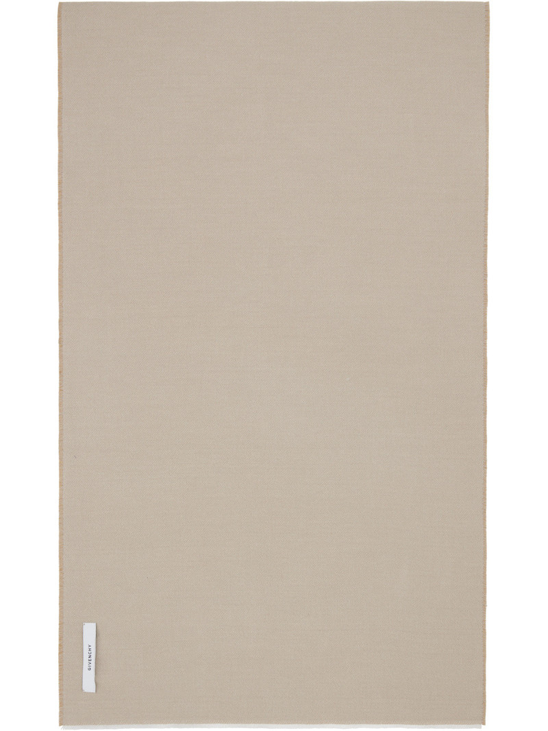 Givenchy Beige 'Givenchy' Woven Scarf outlook