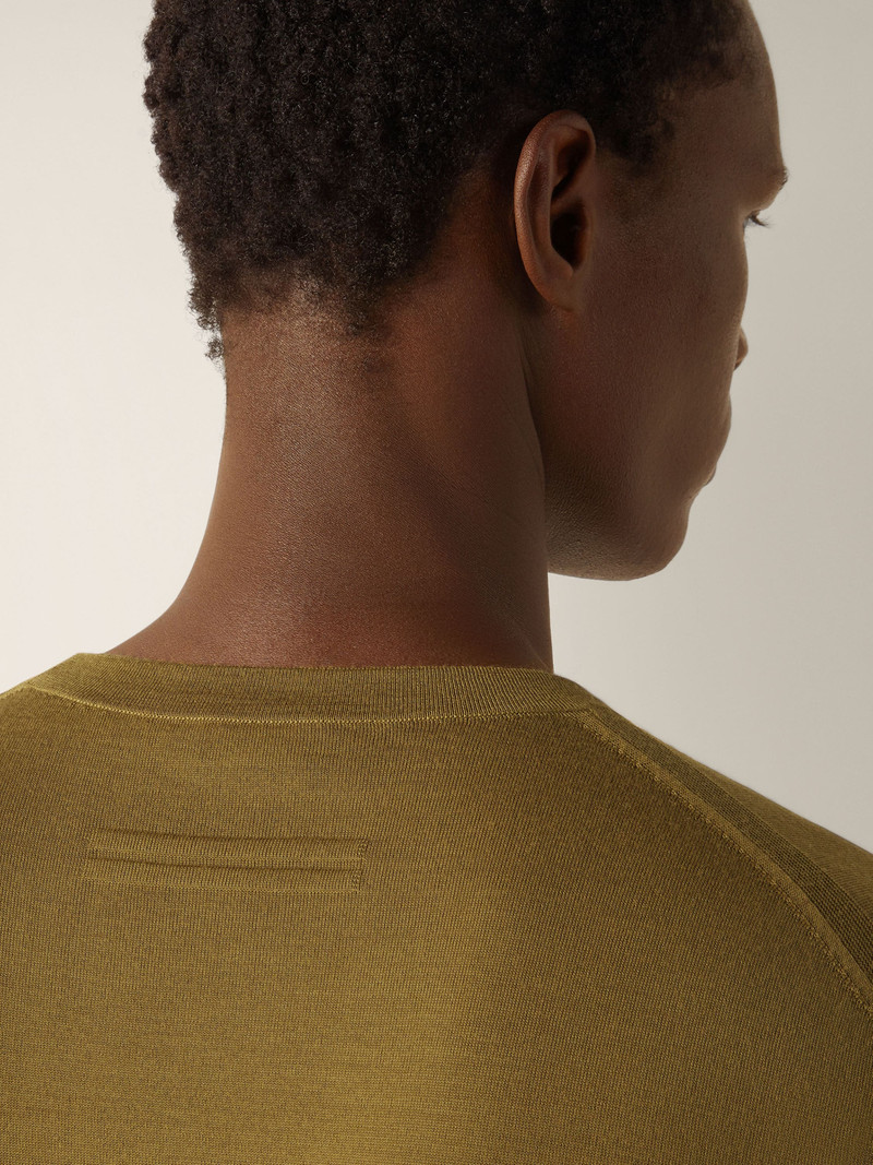 ZEGNA OLIVE GREEN 15MILMIL15 WOOL T-SHIRT outlook