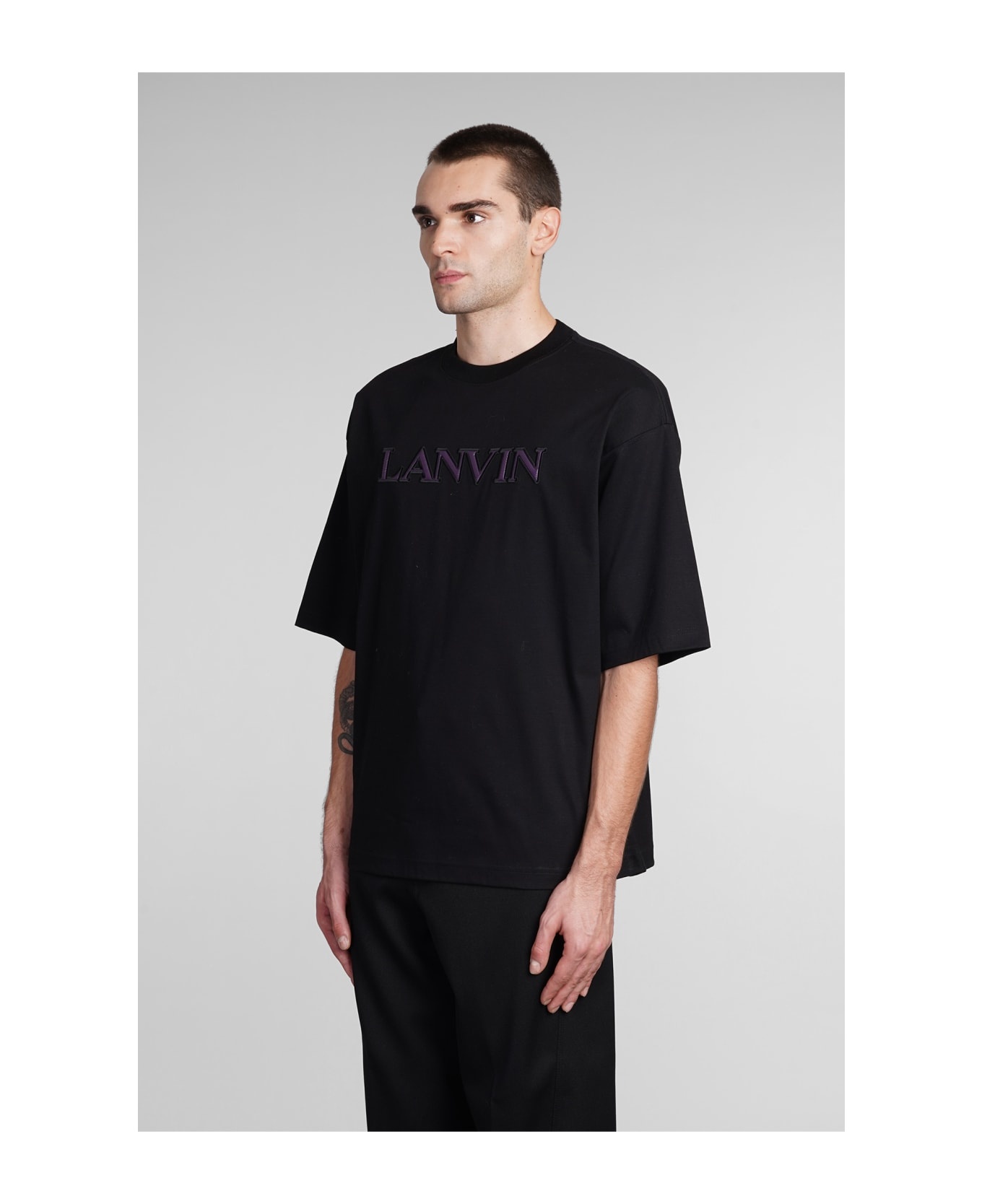 T-shirt In Black Cotton - 4