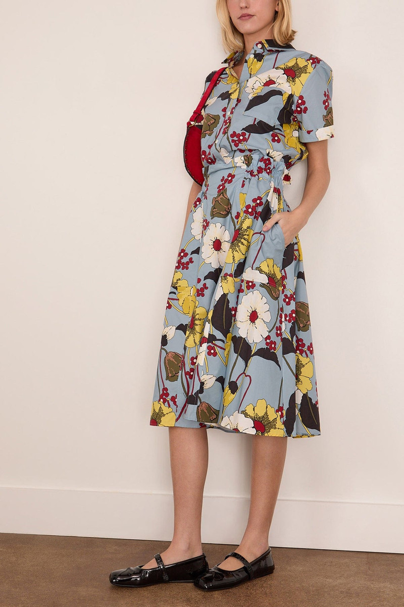 Marni Short Sleeve Shirt in Sky outlook