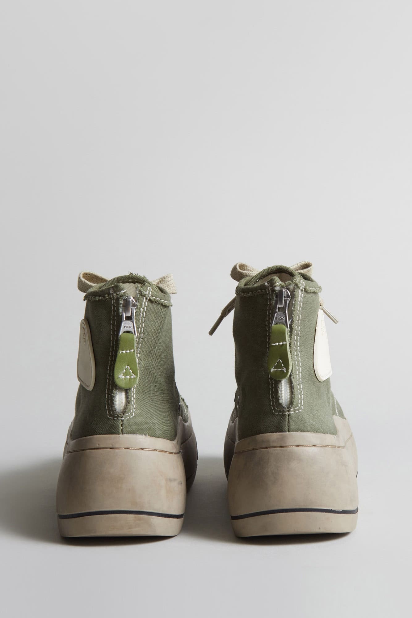 KURT HIGH TOP SNEAKER - OLIVE & BROWN - 3