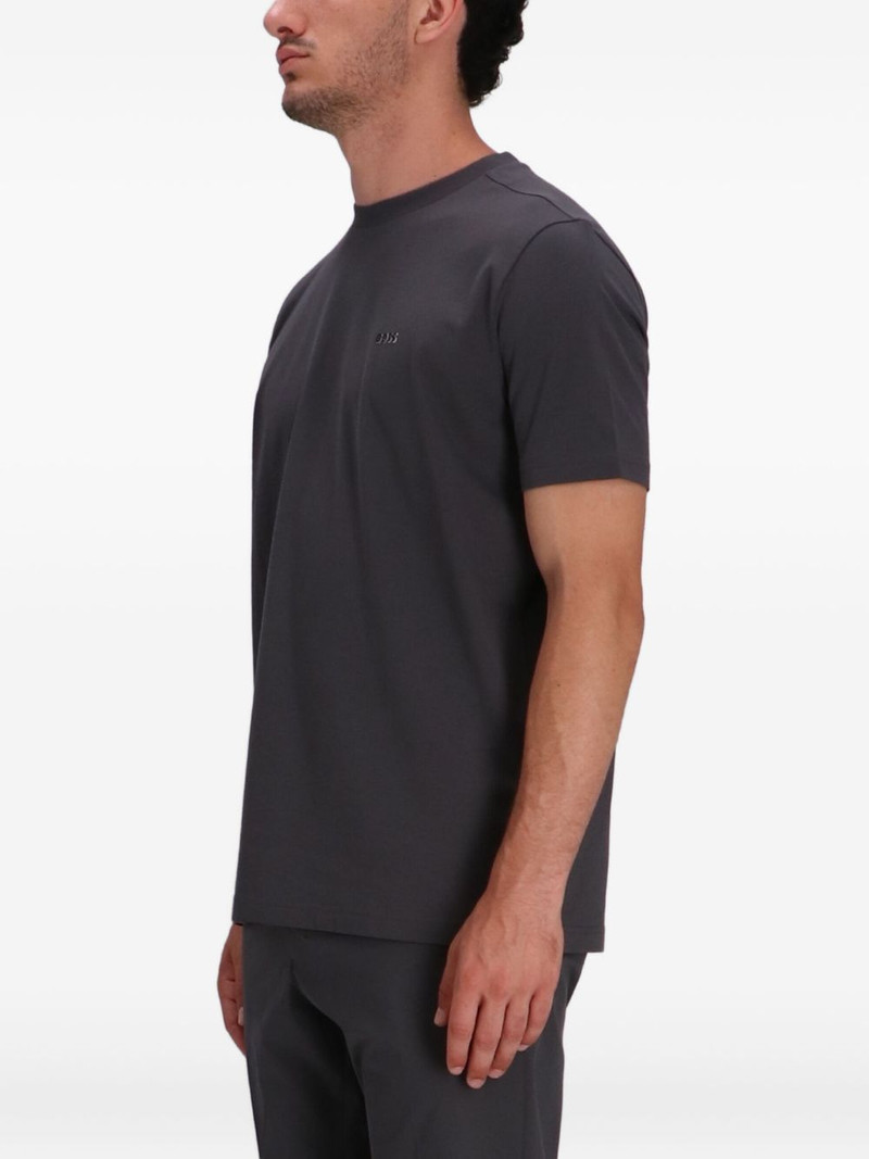logo-embroidered cotton T-shirt 3