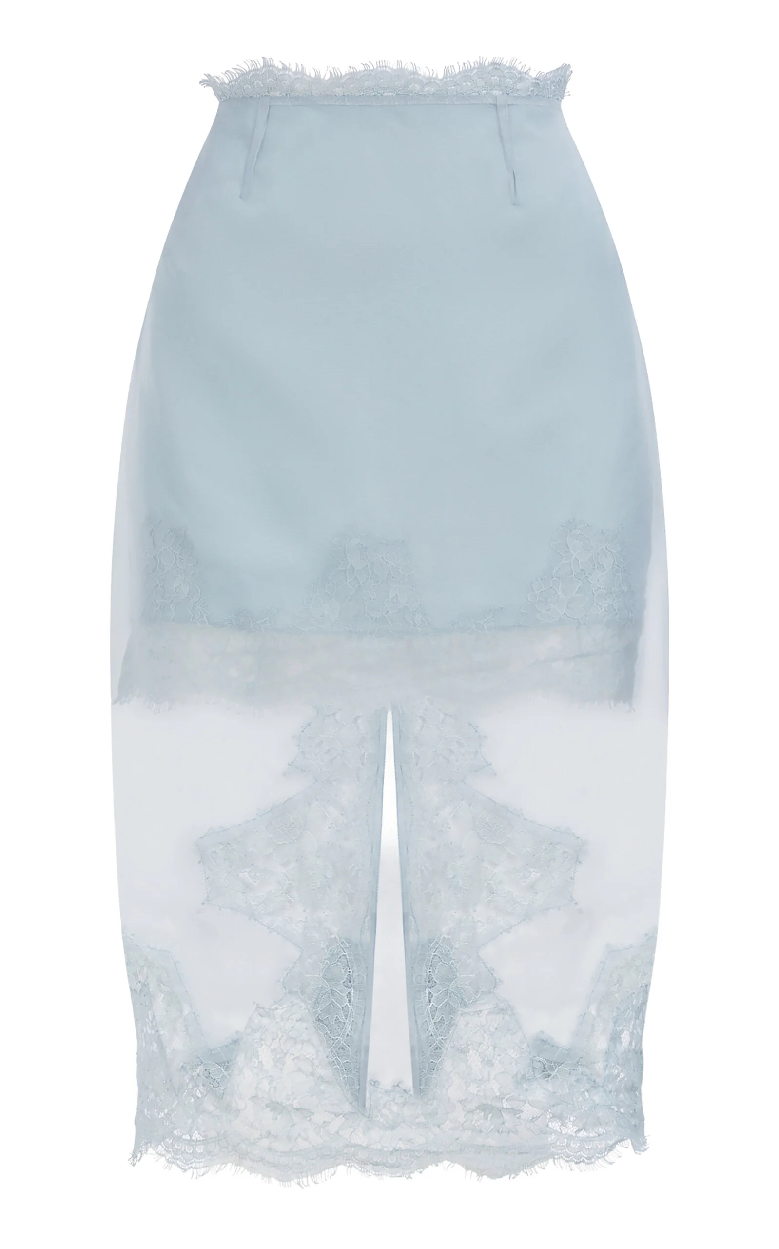 Ophelia Silk Lace Midi Skirt blue - 1