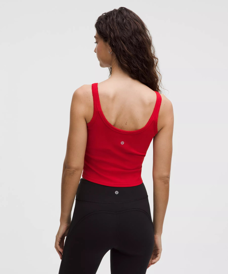 Nulu Ribbed Cropped Tank Top *Heart 6