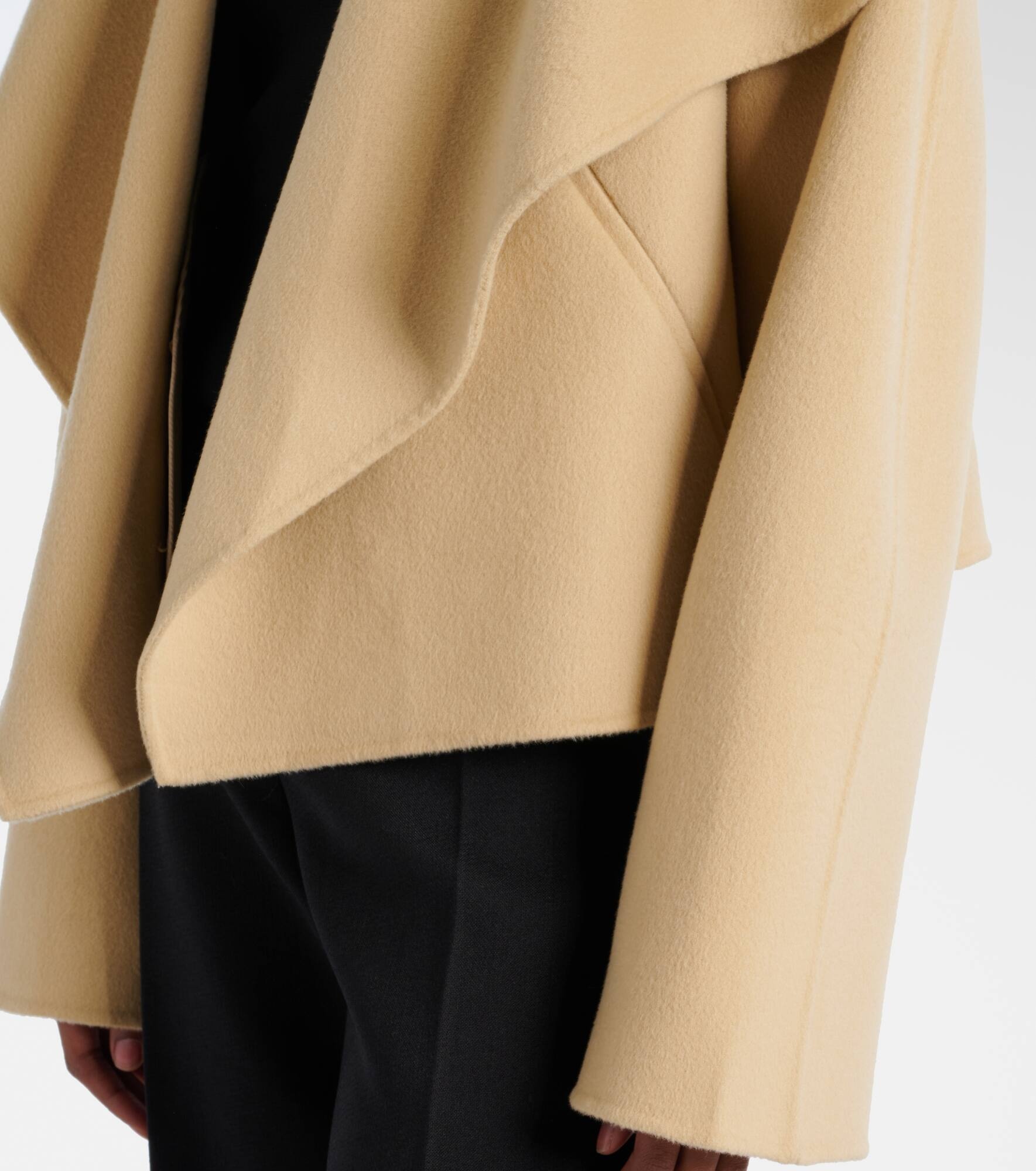 Signature cropped wool doublé jacket - 5