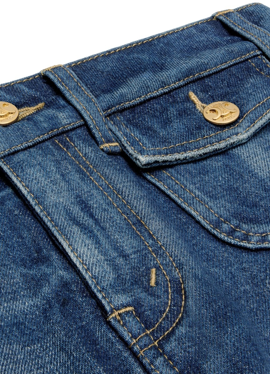 Mini skirt in dark union wash denim - 3