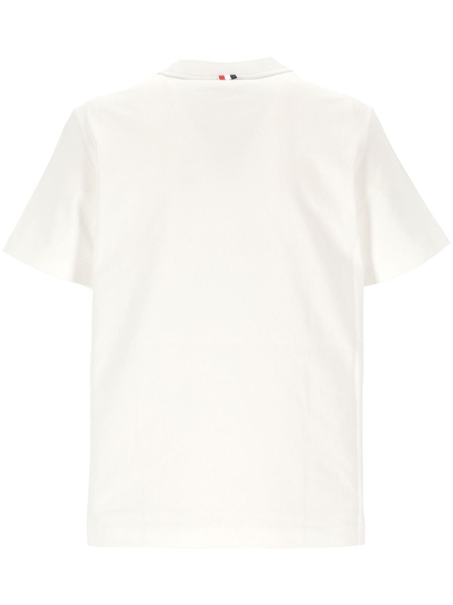 Thom Browne 'Rose' White Cotton T-Shirt - 6