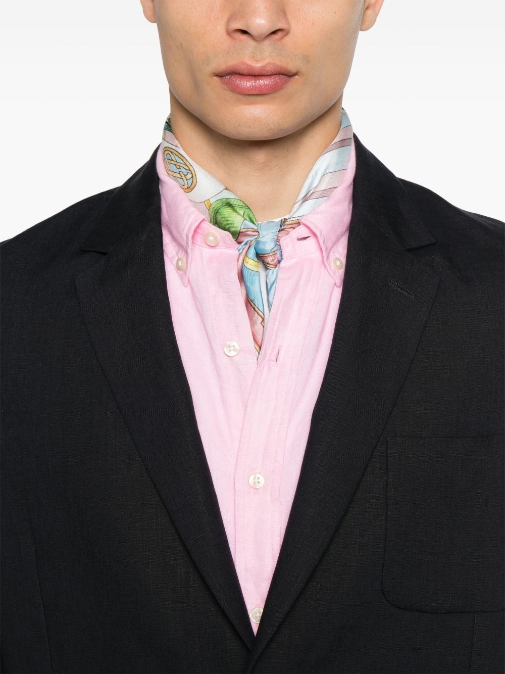 linen unlined blazer - 5