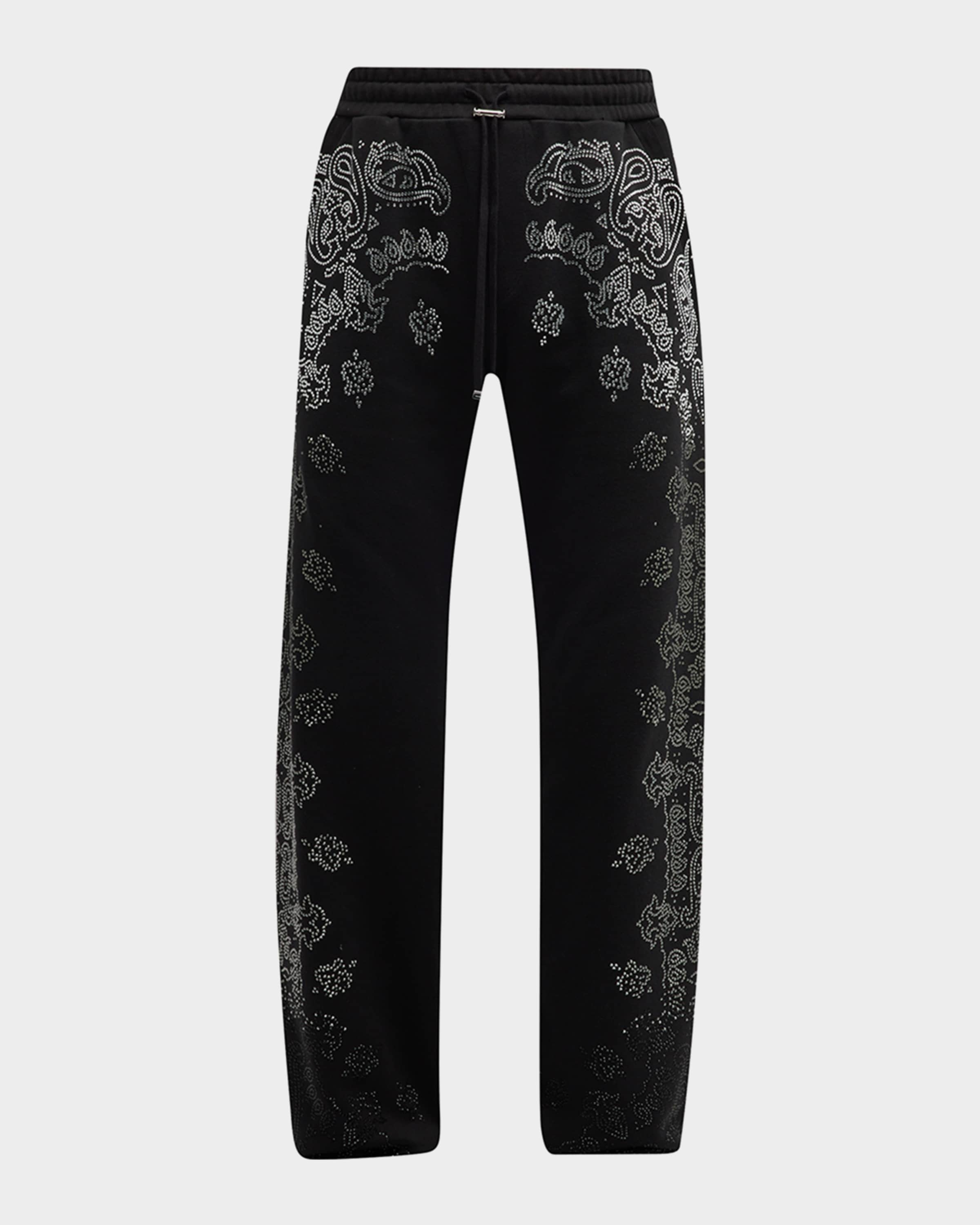 Men's Crystal Bandana Sweatpants - 1