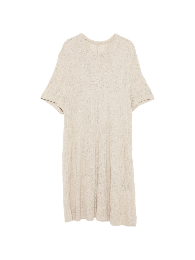 jacquard-weave short-sleeve T-shirt 1