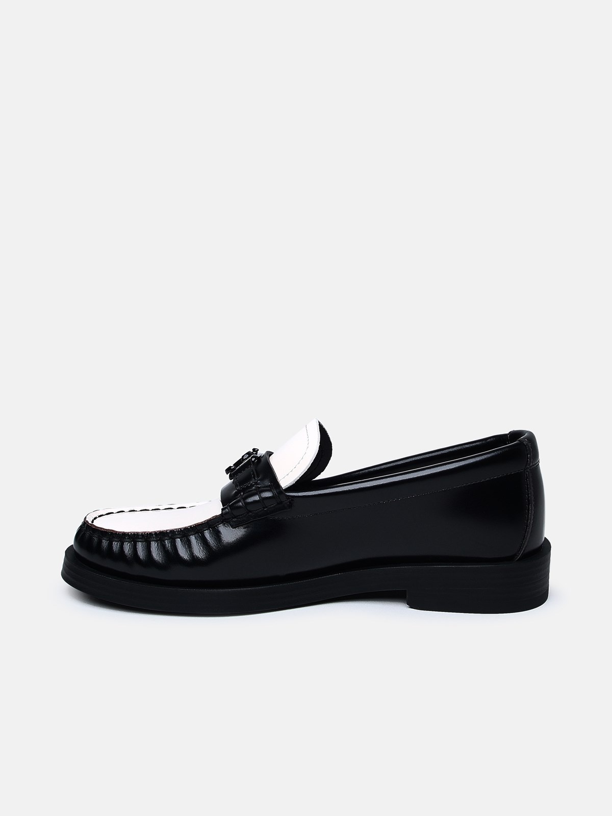 TWO-TONE LEATHER LOAFERS - 3