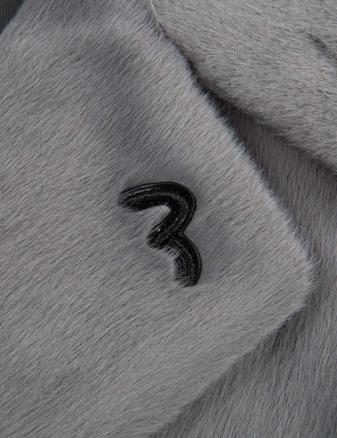 Logo Embroidered Faux Fur Coat - 5