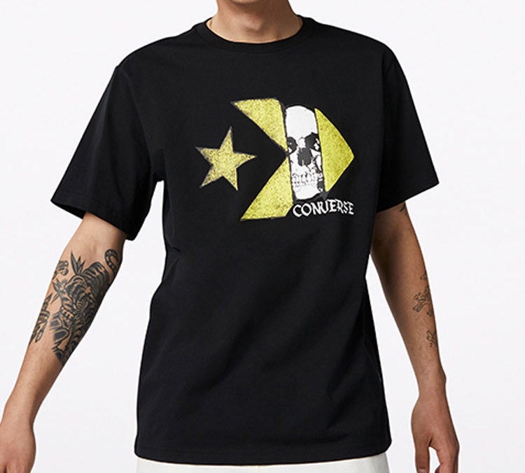 Converse Chuck Taylor Skull Logo Short Sleeve T-Shirt 'Black' 10019893-A01 - 3