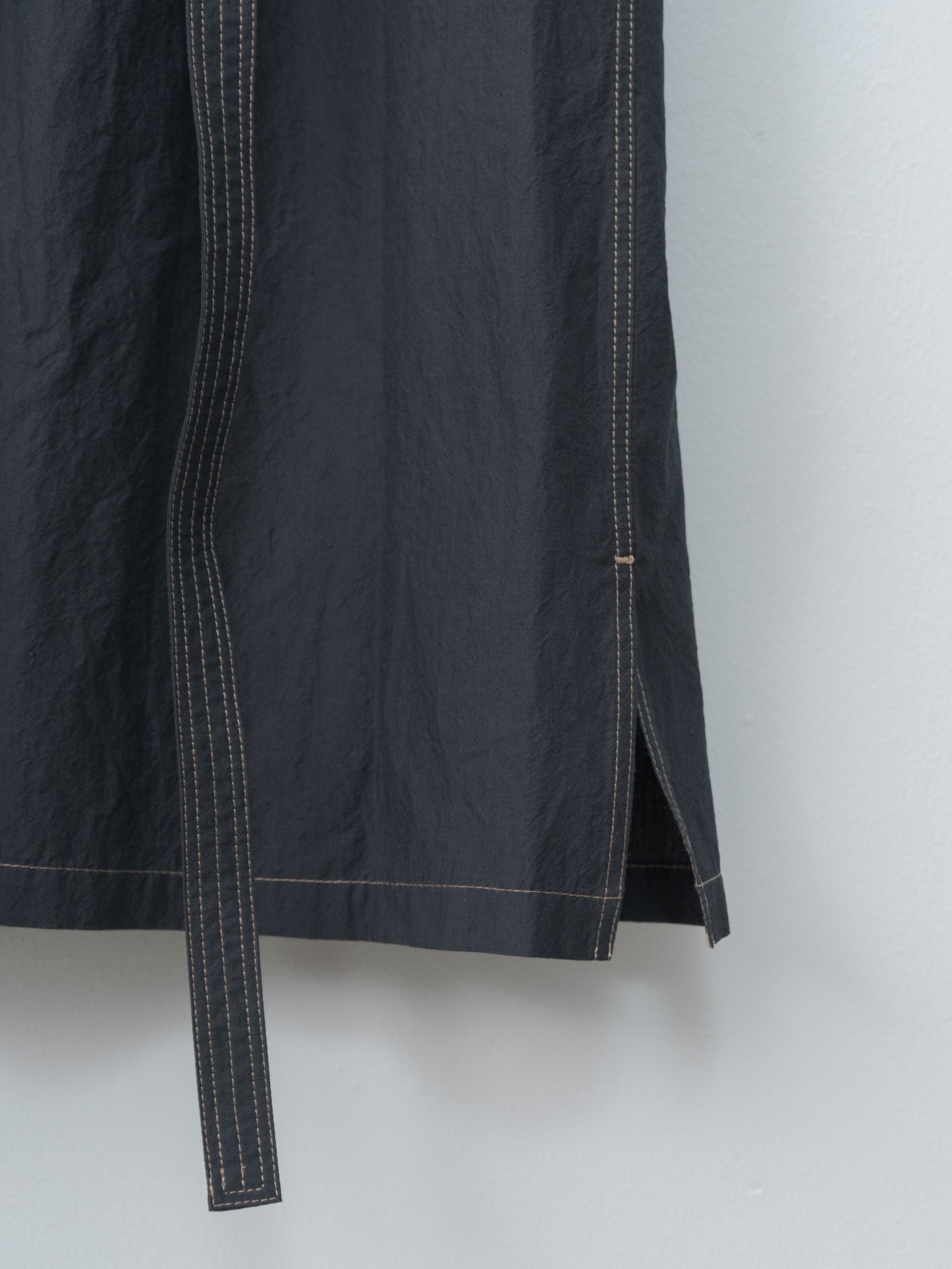 Asymmetrical Shirt Dress - Charcoal - 12