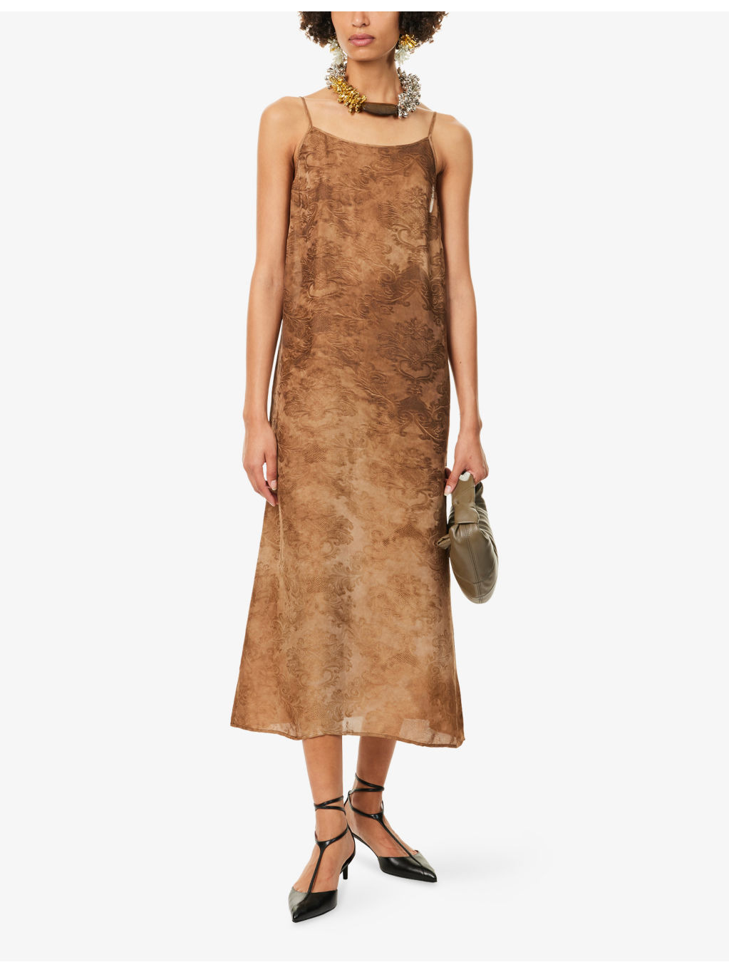 Anaya Printed Woven Midi Dress - 2