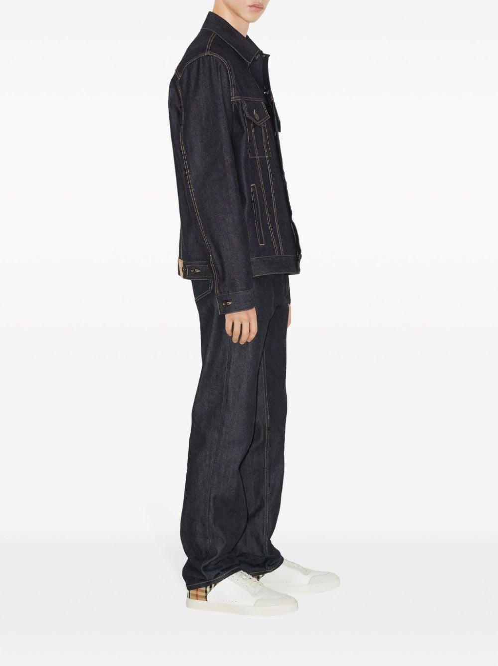 Vintage Check panelled sneakers - 6