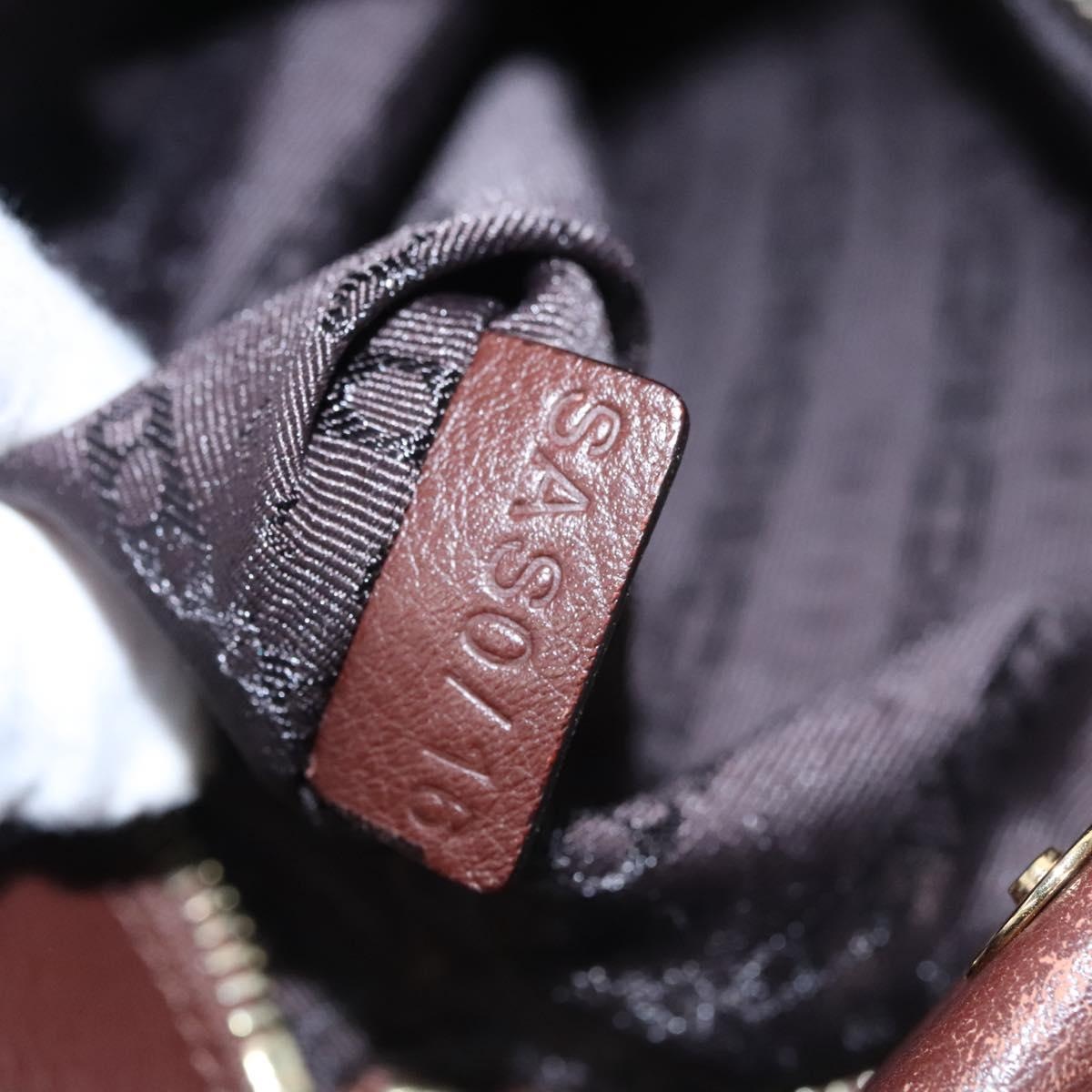 CELINE Hand Bag Wool Leather Gold Brown - 12