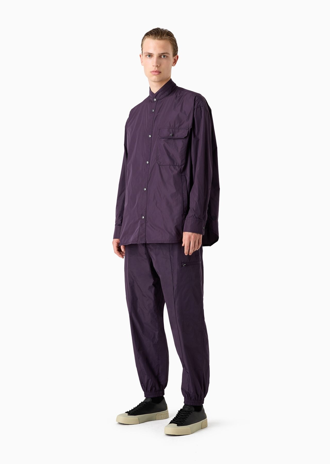 Lightweight nylon trousers with stretch ankle cuffs - 4