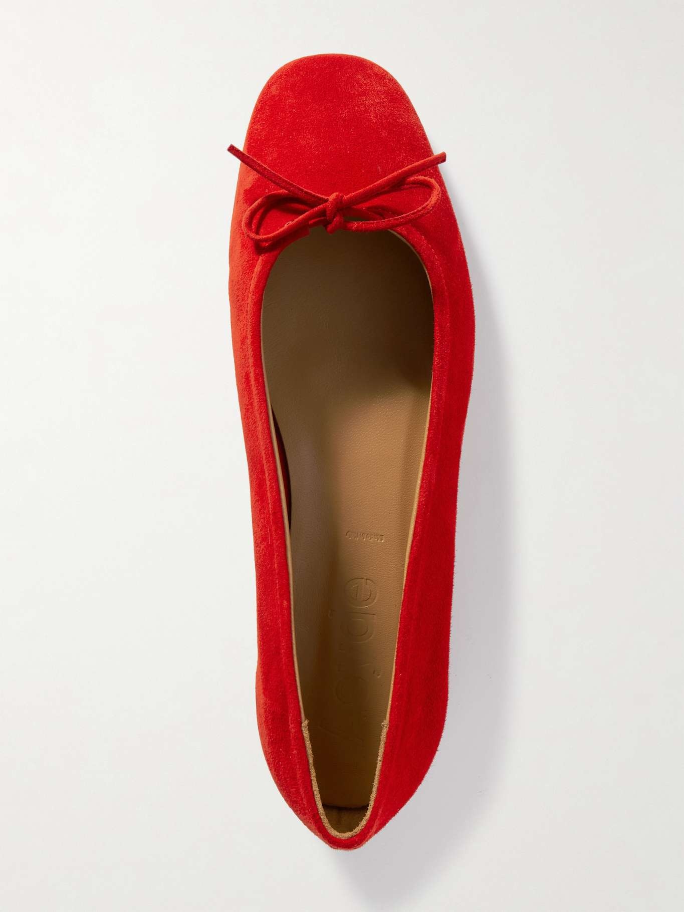Delfina suede ballet flats Red - 5