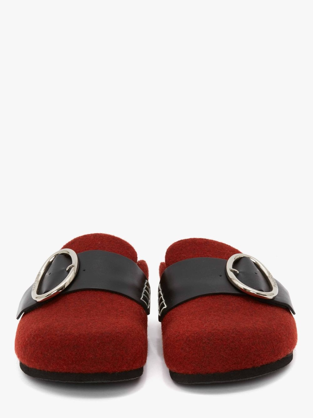 MEN’S FELT BUCKLE LOAFER MULES - 3