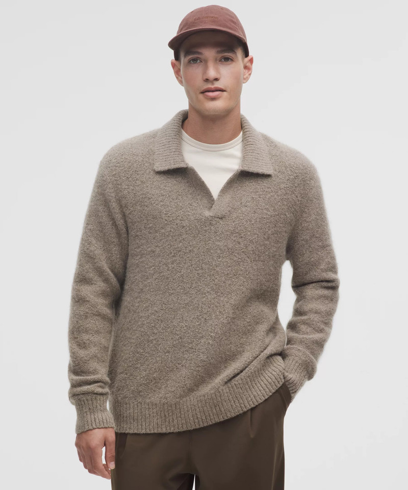 Wool-Blend Ribbed Polo Shirt 1