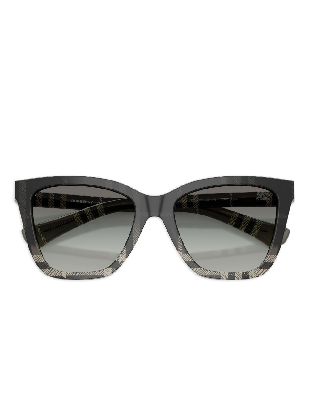 check-pattern cat-eye sunglasses - 5