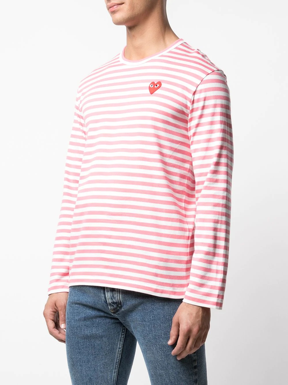 striped logo T-shirt - 3