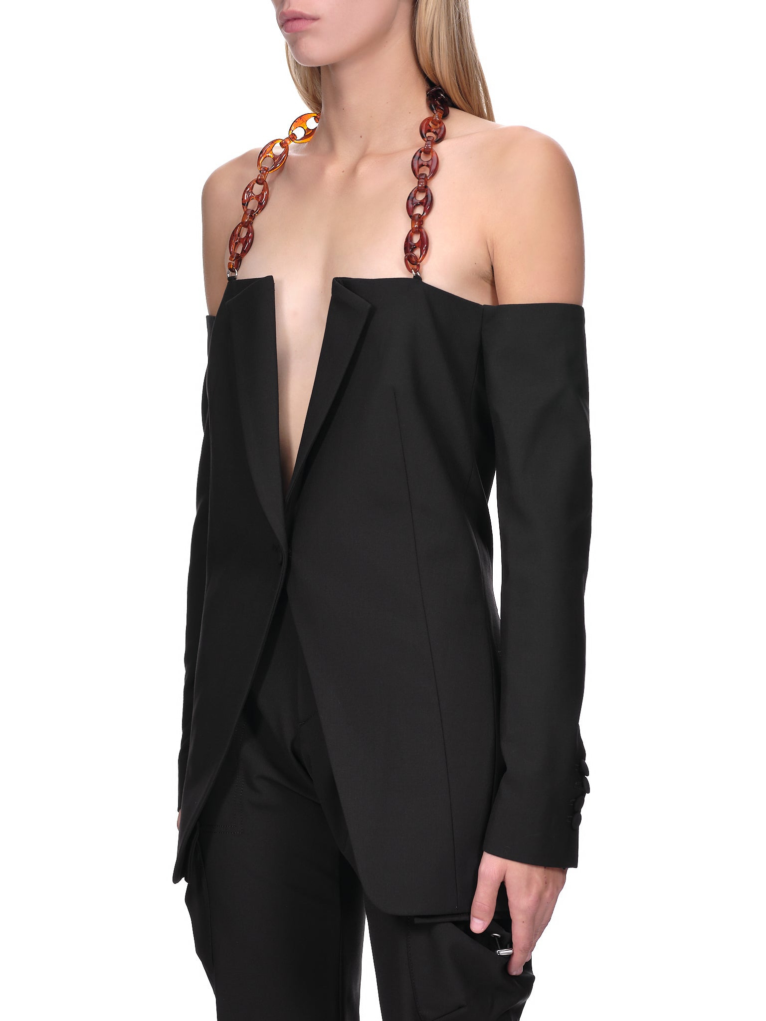 Chain Detail Blazer - 2