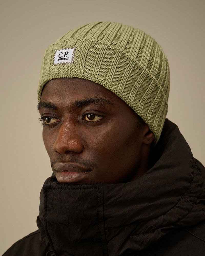 C.P. Company Extrafine Merino Wool Lens Beanie outlook