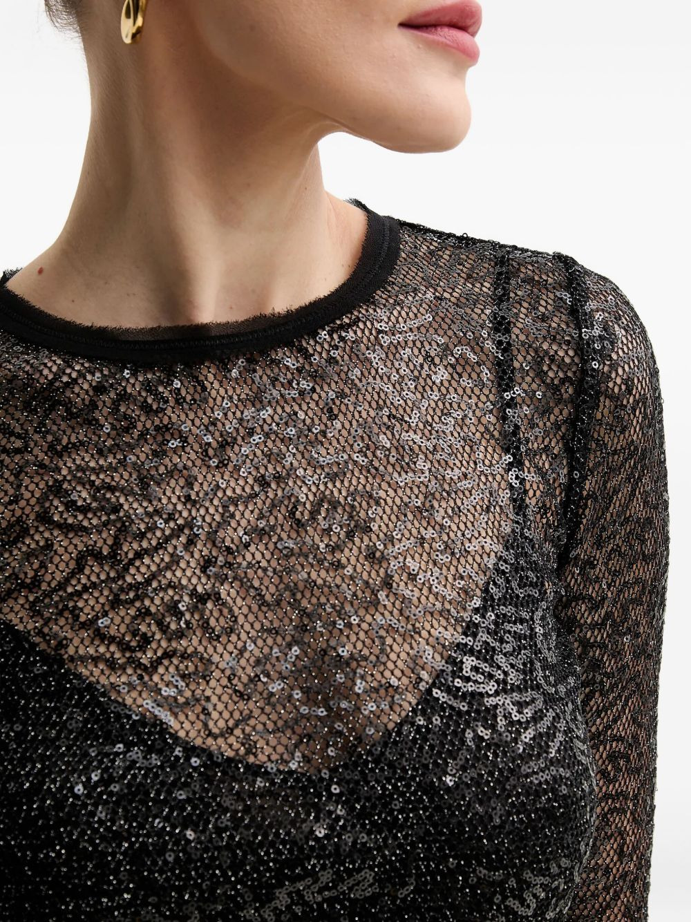 sequin-embellished dress - 4