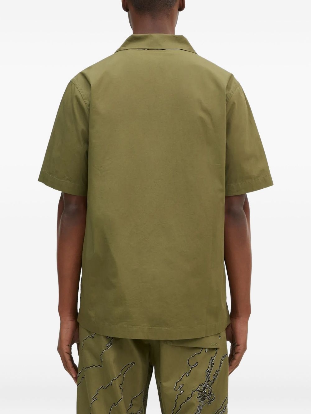 dragon-embroidered short-sleeve shirt - 4