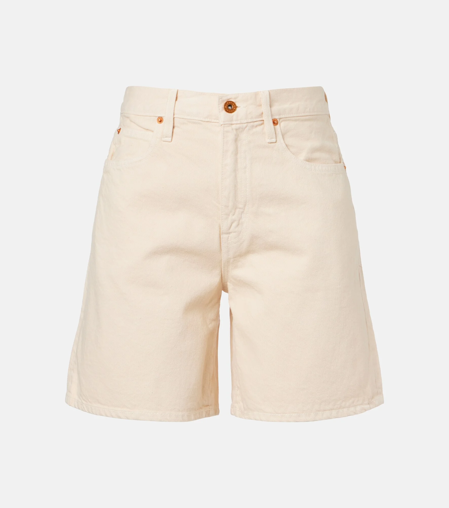 Square denim shorts - 1