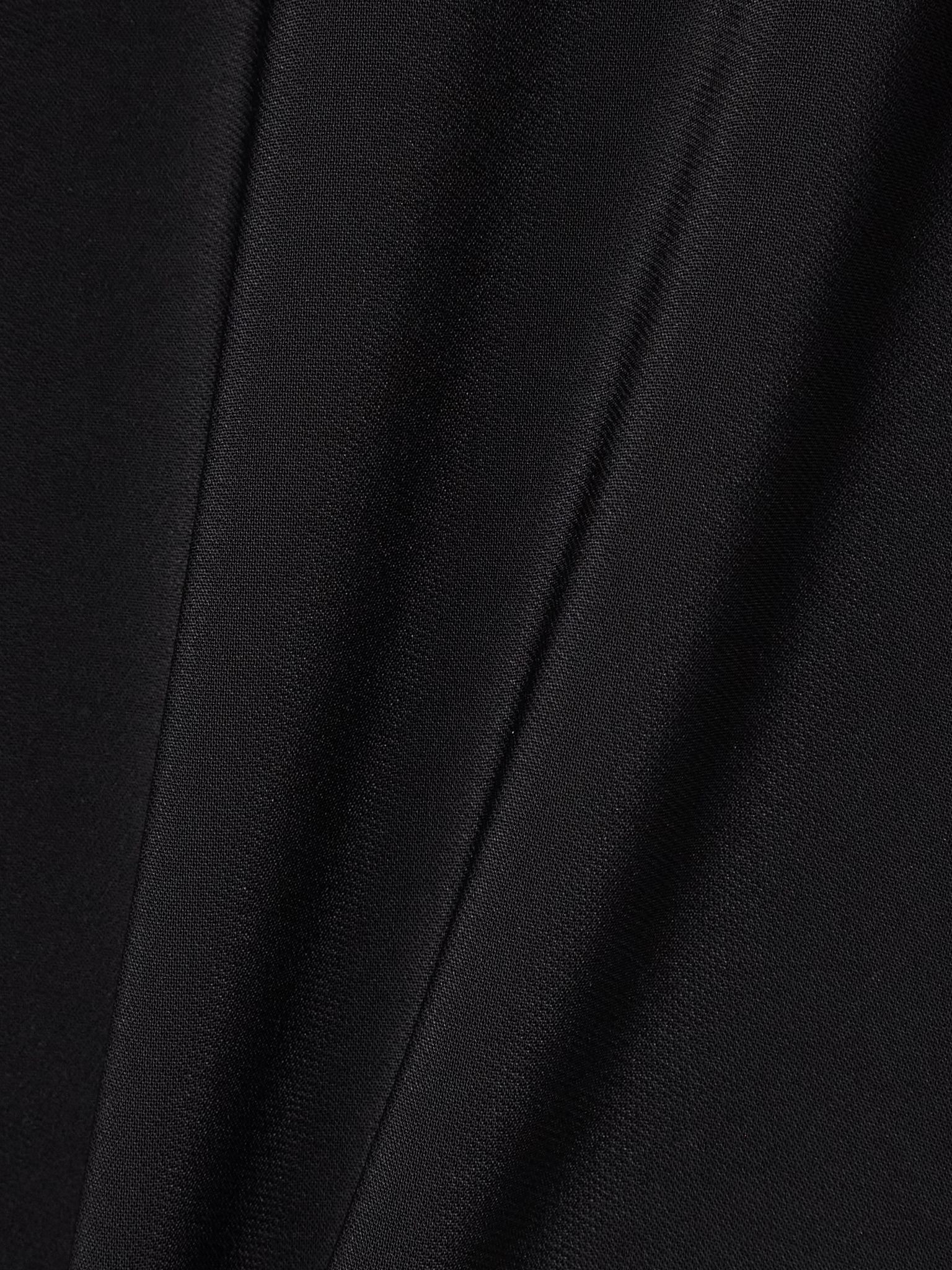 Miracle lace-trimmed crepe dress Black - 4