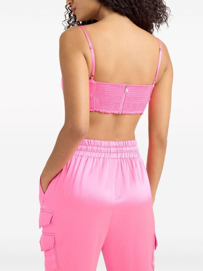 Nikola pleat-detail crop top 4