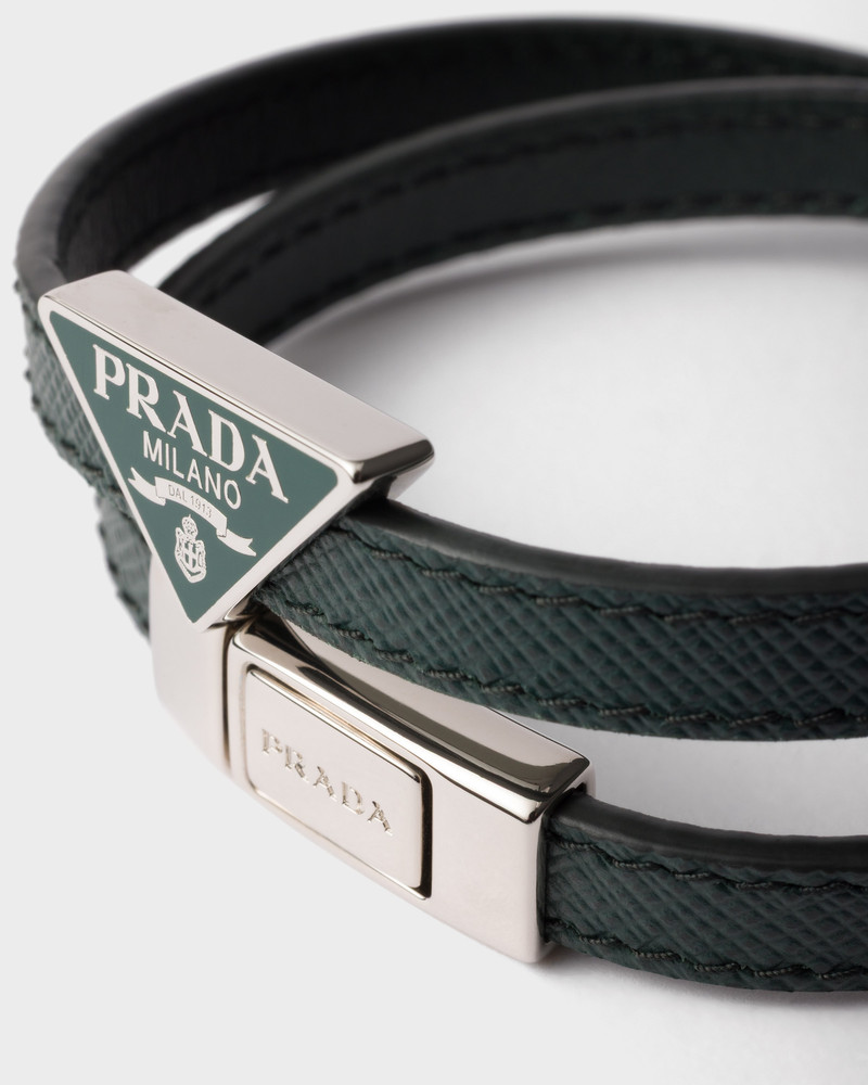 Prada Saffiano Leather Bracelet outlook