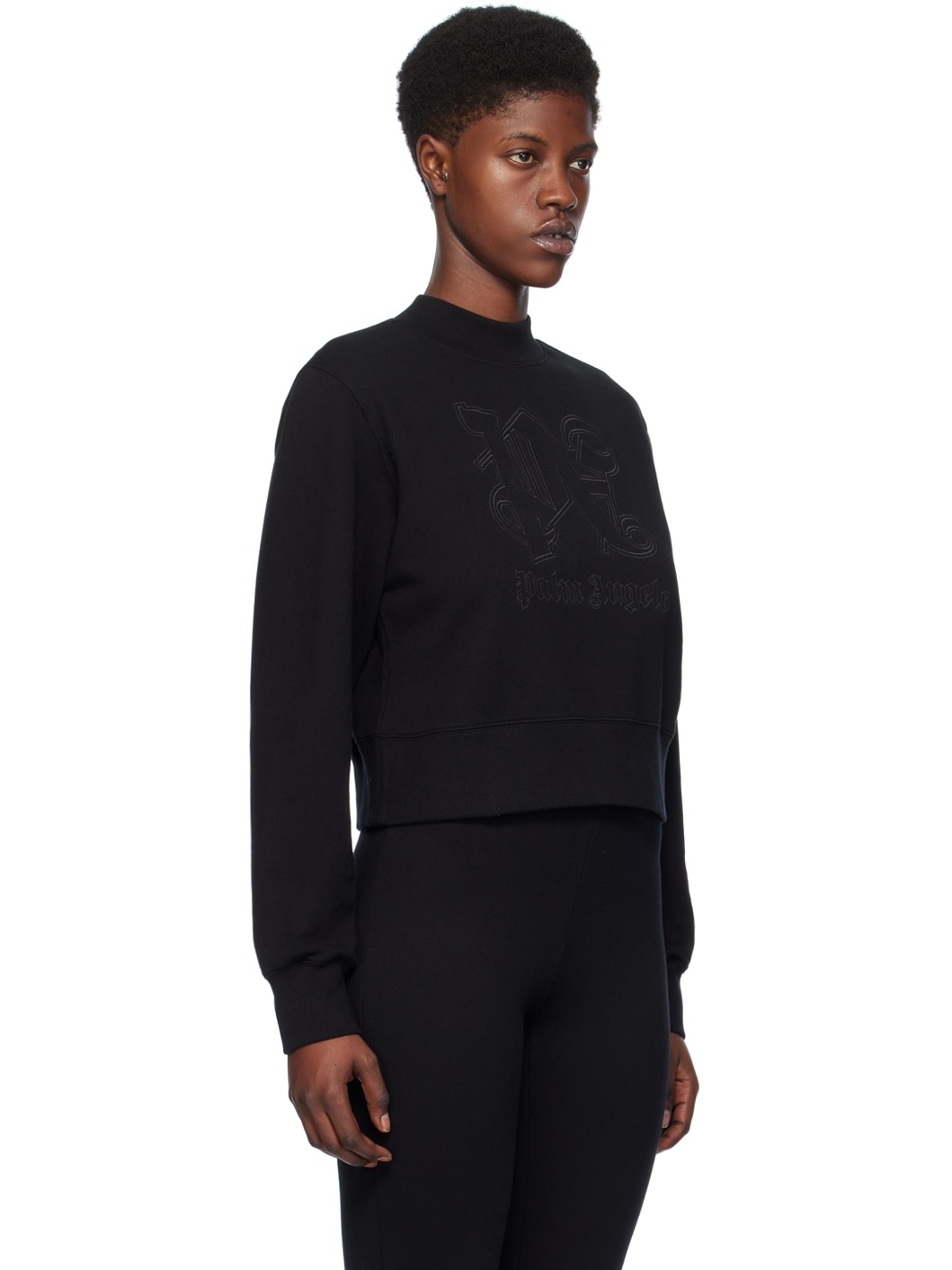 Black Monogram Statement Sweatshirt - 2