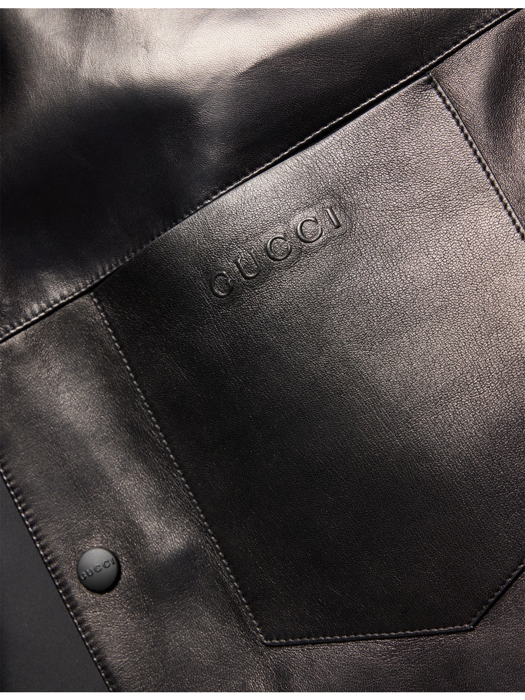 Logo-Embroidered Short-Sleeve Leather and Woven Polo Shirt - 6