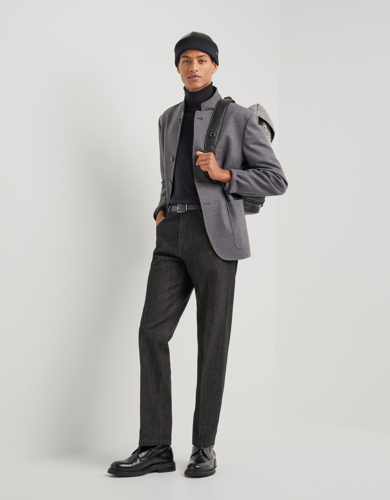 Canali FIVE-POCKET PANTS IN BLACK DENIM outlook