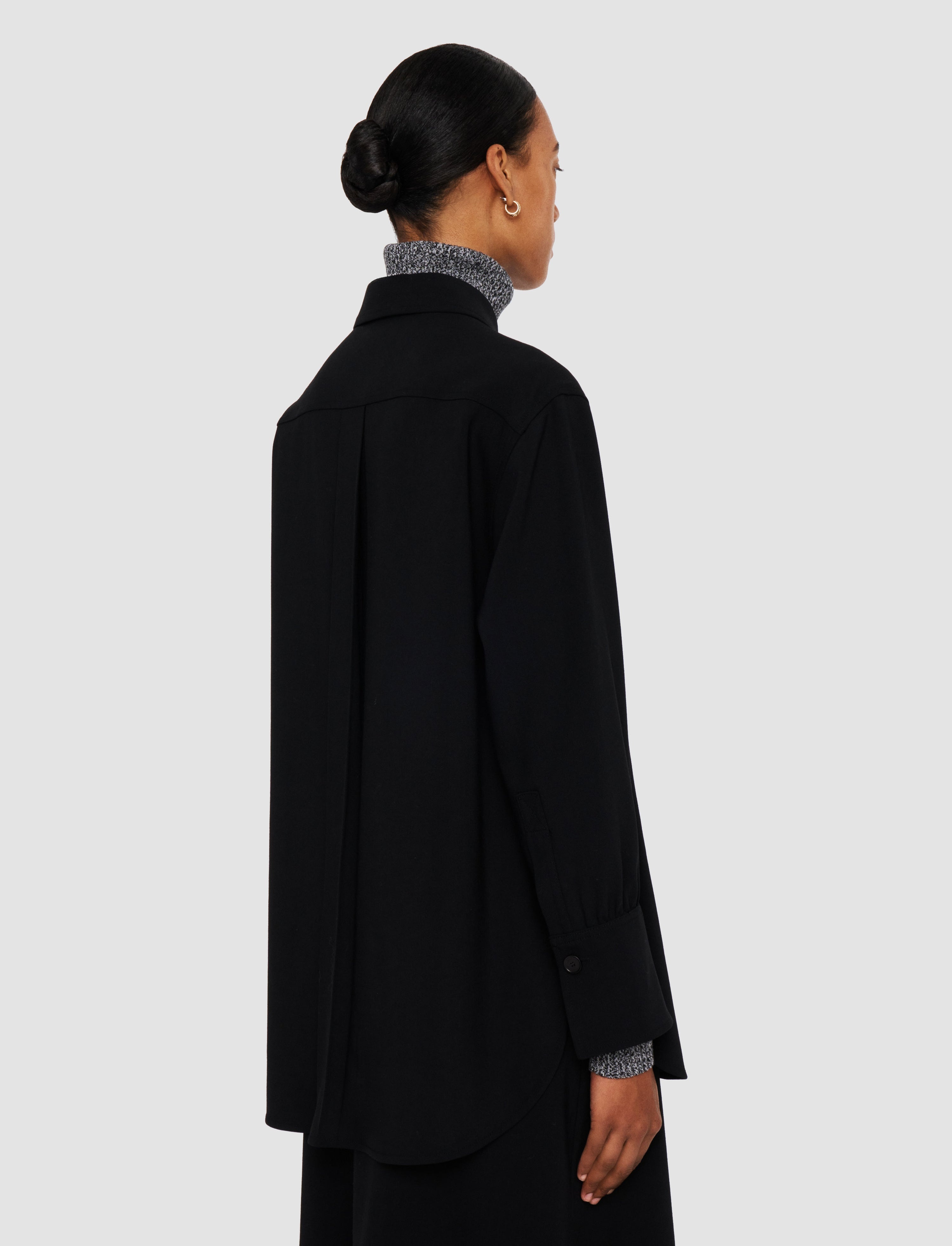 Perle Fluid Twill Wool Shirt - 4