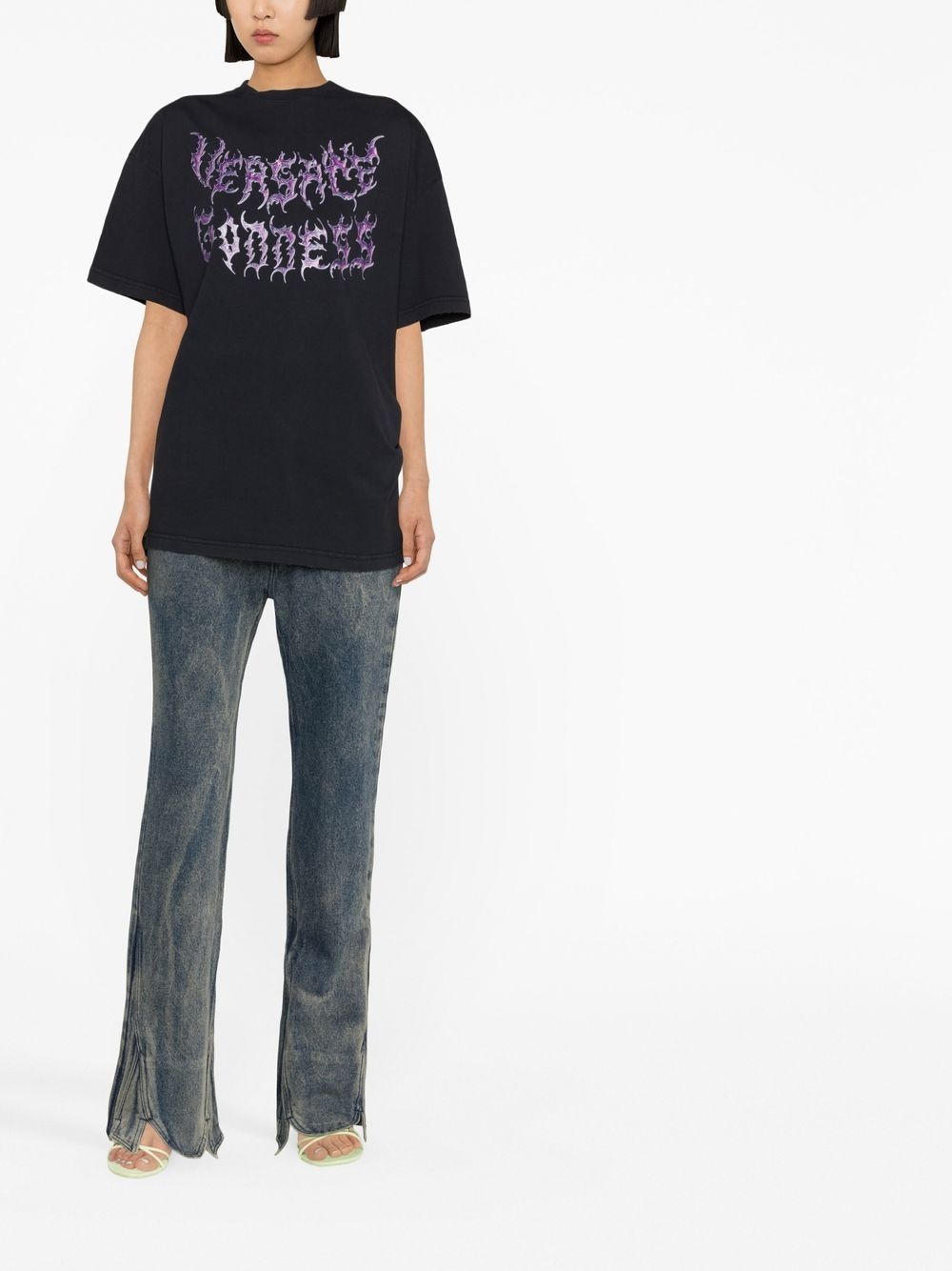 logo-print cotton T-shirt - 2