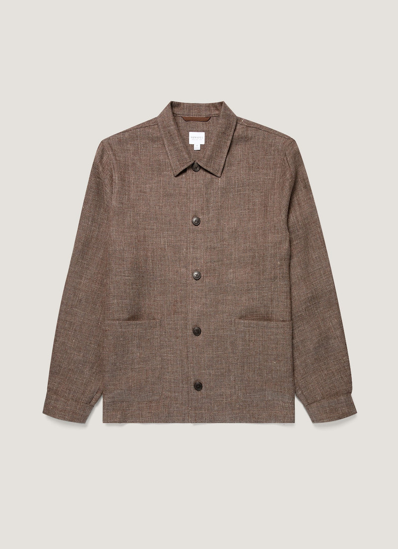 Cotton Linen Twill Twin Pocket Jacket 1